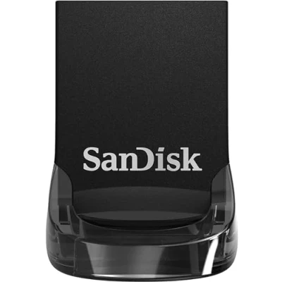 Abbildung von SanDisk Ultra Fit USB 3.1 Flash Laufwerk 64 GB (Für Laptops, Spielkonsolen und Auto Audiosysteme, Plug and Stay, 300 MB/s Lesen, RescuePRO Deluxe Software)