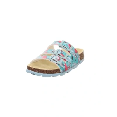 Abbildung von Superfit Fussbettpantoffel Hausschuh, Türkis/Rosa 7510, 26 EU