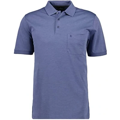 Abbildung von Ragman Herren Kurzarm Softknit Poloshirt ,Gr: XL ,Farbe: Türkisblau