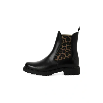 Abbildung von Tamaris Elegante Chelsea Ankle Boot, Damen, Größe: 37, Black leopard Schuhe