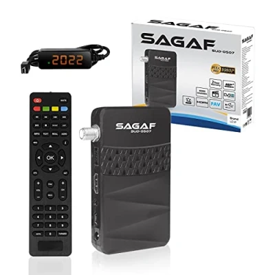 Abbildung von LEYF &amp; Sagaf SUD 0507 Mini Sat Receiver DVB S2 Full HD 1080p Digital (HDTV, Scart, USB)
