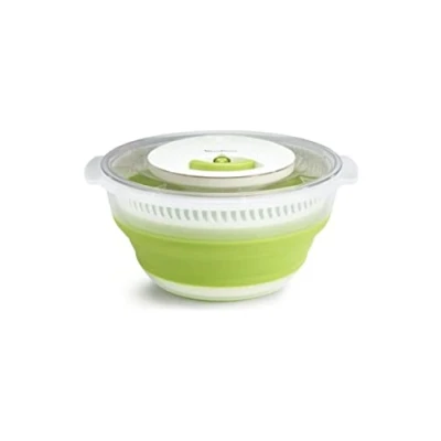 Abbildung von Moulinex K2530104 Essoreuse à Salade rétractable Salatschleuder, einziehbar, 4 l, Kunststoff, grün