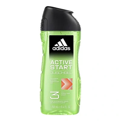 Abbildung von adidas 3in1 Active Start Duschgel für ihn, mit aromatisch würzigem Duft, 250 ml