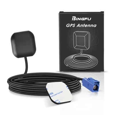 Abbildung von Bingfu GPS Antenne Fakra C Auto wasserdichte Aktive Navigation für Stereo Head Unit Navigationssystem Modul LKW Marine Boot Tracker Locator Echtzeit Tracking Gerät
