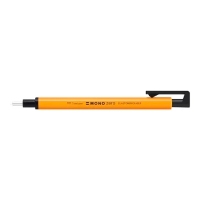 Abbildung von Tombow Präzisionsradierer MONO zero neon orange, nachfüllbar, pvc frei, latexfrei, runde Spitze, Durchmesser 2,3 mm [EH KUR56]