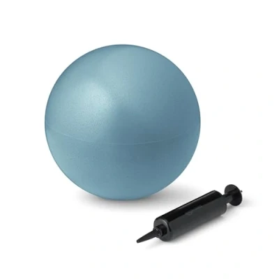Abbildung von Amazon Basics 22,9 cm Mini Pilatesball, platzsicherer Gymnastikball für Yoga, Rumpftraining und Fitness, Aqua