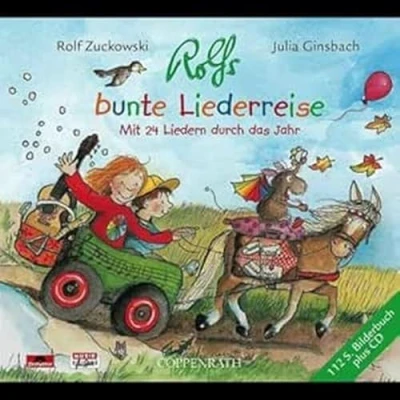 Abbildung von Rolfs Bunte Liederreise. Mit 24 Liedern durch das Jahr (+ 112 Seiten Bilderbuch)