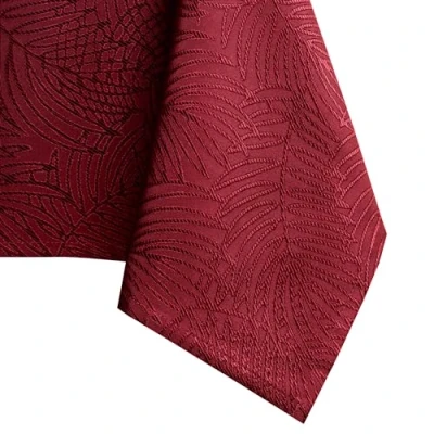 Abbildung von AmeliaHome Tischdecke 140x260 cm Tischtuch Tafeldecke Fleckschutz Lotuseffekt Abwaschbar Wasserabweisend Ornament Bordeaux Gaia