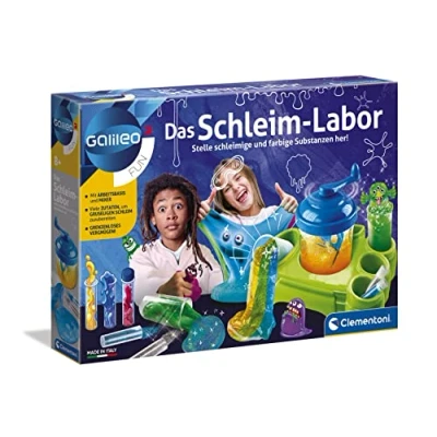 Abbildung von Clementoni Galileo Fun Das Schleim Labor, lustige Experimente mit bunten Substanzen und Glibber, Spielzeug für Kinder ab 8 Jahren, kleine Chemiker von 59129