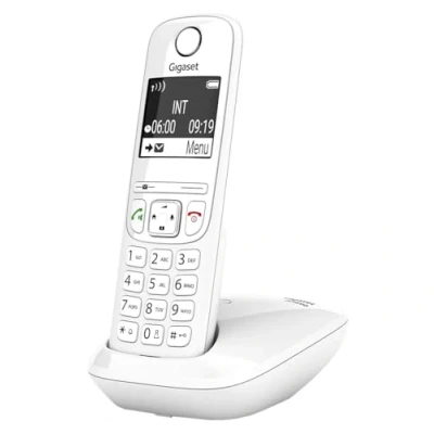 Abbildung von Gigaset AS690 Schnurloses DECT Telefon großes, kontrastreiches Display brillante Audioqualität einstellbare Klangprofile, Freisprechfunktion Anrufschutz, weiß [Deutsche Version]