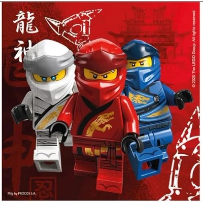 Abbildung von Lego Ninjago Servietten, 20 Stück