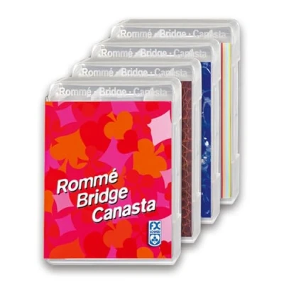 Abbildung von Ravensburger Spielkarten 27075 Rommé Bridge Canasta, Kartenspiel Klassiker, verschiedene Designs