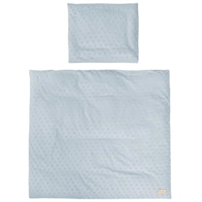 Abbildung von roba Babybettwäsche Lil Planet 80 x cm 2 teiliges Bettwäsche Set Bio Baumwolle GOTS und Oeko Tex 100 zertifiziert Hellblau / Sky