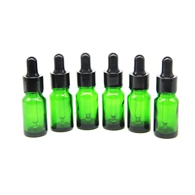 Abbildung von YIZHAO Pipettenflasche 10ml Grün, Apothekerflasche mit [Dropper Pipette Glas], Tropfpipette Flaschen für Ätherische Öl,Parfümöle,Aromatherapie,Düfte,Flüssigkeit 12Pcs