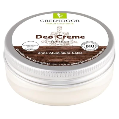 Abbildung von GREENDOOR Kraftvolle Männer Deo Creme 50ml für 6 Monate ohne Körpergeruch, natürliche Deocreme männlicher Duft, Anti Achselgeruch Aluminium, Natur Bio Deodorant, Naturkosmetik vegan