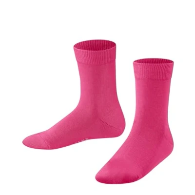 Abbildung von FALKE Unisex Kinder Socken Family K SO nachhaltige biologische Baumwolle einfarbig 1 Paar, Lila (Fuchsia 8856) neu umweltfreundlich, 31 34