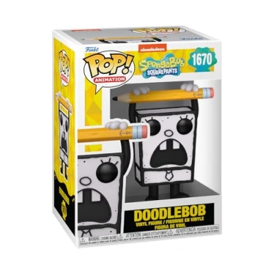 Abbildung von Funko Pop! TV: SBS 25th Doodlebob Spongebob Vinyl Sammelfigur Geschenkidee Offizielle Handelswaren Spielzeug Für Kinder und Erwachsene TV Fans Modellfigur Sammler Display