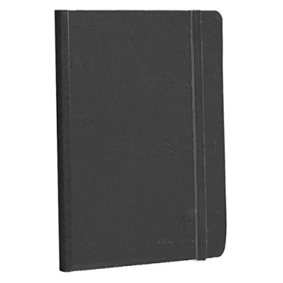 Abbildung von Clairefontaine 795461C Heft / Notizbuch AgeBag DIN A5 14,8 x 21 cm, mit Leinenoptik, liniert 96 Blatt, Schwarz, 1 Stück