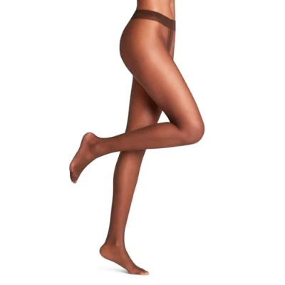 Abbildung von FALKE Damen Strumpfhose Shelina 12 DEN W TI ultra transparent einfarbig 1 Stück, Braun (Brenda 5179), M L