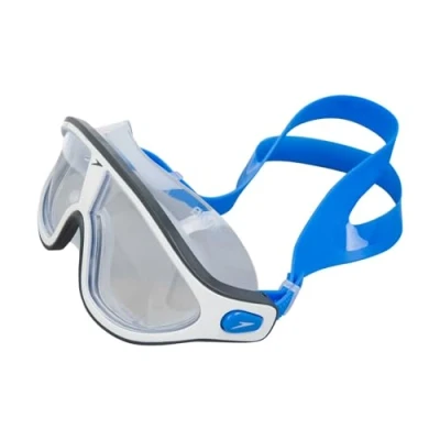 Abbildung von Speedo Unisex Biofuse Rift Mask Swimming Goggles Open Water Swim Anti Fog Leak, Blue/Clear, One Size