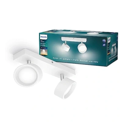 Abbildung von Philips Bracia LED Deckenspot zweiflammig, weiß