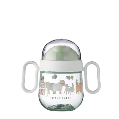 Abbildung von Mepal Auslausicherer Antitropf Trinklernbecher Ab 6 Monaten Baby Trinkbecher Spülmaschinengeeignet BPA frei 200ml Little Farm