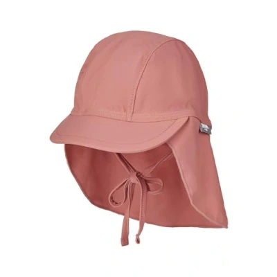 Abbildung von Sterntaler Schirmmütze Nacken Uni Baby und Kinder Mütze mit Nackenschutz UV Schutz 50+ Bademütze Kopfbedeckung Schwimmbad Strand Mädchen Bademode Rosenholz, Größe 51