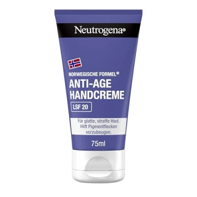 Abbildung von Neutrogena Norwegische Formel Anti Age Handcreme mit LSF 20 (75 ml), pflegende Feuchtigkeitscreme Kollagen und stimulierenden Mineralien für glatte, straffe Haut