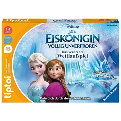 Abbildung von Ravensburger tiptoi Spiel 00116 Disney Die Eiskönigin Völlig Unverfroren: Das verdrehte Wettlaufspiel Ein magisches Quiz ab 4 Jahren