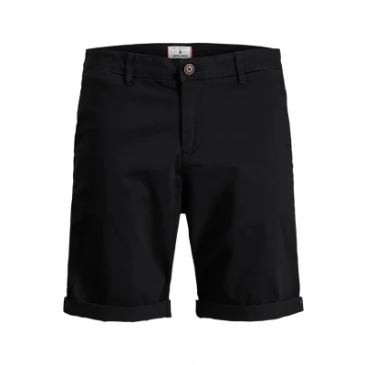 Abbildung von JACK &amp; JONES Herren Shorts Mid Waist Chino Midi Bermuda Pants Regular Fit, Farben:Schwarz, Größe:XL
