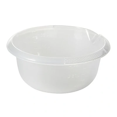 Abbildung von keeeper Universal Schüssel mit Ausguss, Rund, 1,5 l, Ø 20 cm, Björk, Transparent