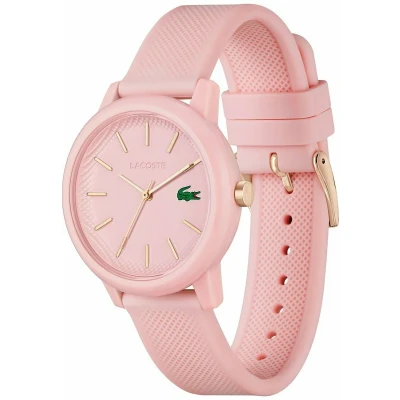 Abbildung von Lacoste Analog Quarzuhr für Herren Kollektion LACOSTE.12.12 mit Schwarzes Silikonarmband 2011179