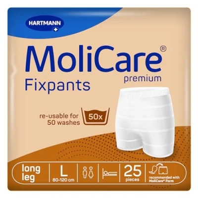 Abbildung von MoliCare Premium Fixpants: waschbare Inkontinenz Fixierhosen, passend für Form und Form, L, 25 Stück