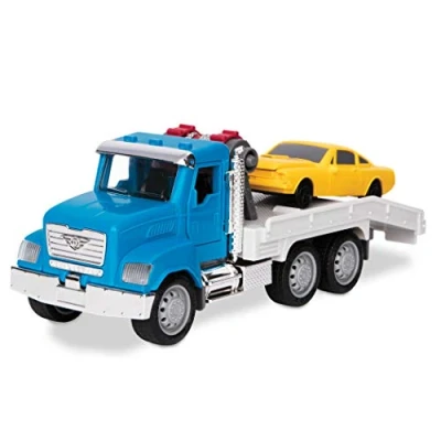Abbildung von Driven Micro 2er Set Abschleppwagen und Rennauto 20 cm mit Lichtern Tönen Spielzeugauto LKW Funktionen Spielzeug ab 3 Jahren, Nylon/A