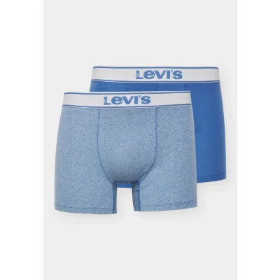 Abbildung von Levi&#039;s MEN Vintage Heather Boxer Brief Organic 2PACK Panties, Herren, Größe: Medium, Light blue