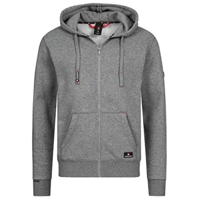 Abbildung von Höhenhorn Woodberg Herren Hoodie Pullover Dunkelgrau Gr. 5XL