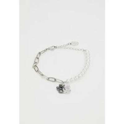 Abbildung von Swarovski Swan Armband, Kristallperle, Schwan, Schwarz, Rhodiniert