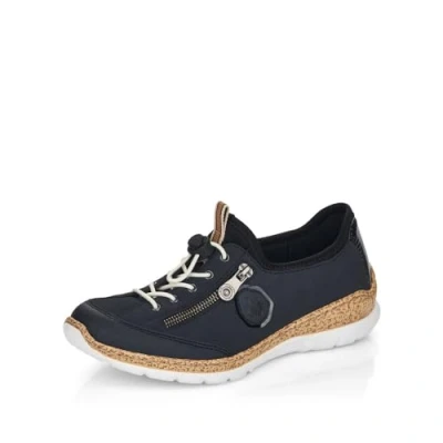 Abbildung von Rieker Slipper, Damen, Größe: 39, Blue Schuhe
