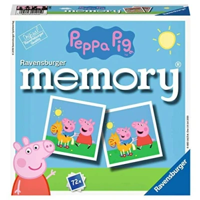 Abbildung von Ravensburger 21415 Peppa Pig Memory, der Spieleklassiker für alle Fans TV Serie Pig, Merkspiel 2 8 Spieler ab 4 Jahren