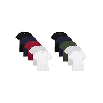Abbildung von Lower East Basic Rundhals T Shirts für Herren (5er Pack 10er Pack) aus 100% Baumwolle I Shirt Herren, in vielen Farben, Mehrfarbig, 3XL