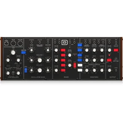 Abbildung von Behringer Model D Analog Synthesizer with 3 VCOs, Ladder Filter, LFO, and Eurorack Compatibility