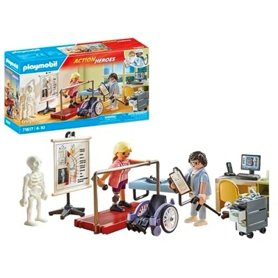 Abbildung von PLAYMOBIL Action Heroes 71617 Orthopädie, liebevolle Behandlung von Patient:innen, zu über 80 % aus recycelten und biobasierten Materialien, detailreiches Spielzeug für Kinder ab 4 Jahren