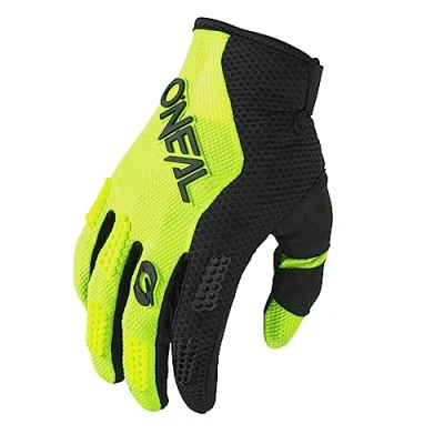 Abbildung von O&#039;NEAL Fahrrad &amp; Motocross Handschuhe MX MTB FR Downhill Passform, Luftdurchlässiges Material Element Glove RACEWEAR V.24 Erwachsene Schwarz Neon Gelb Größe M