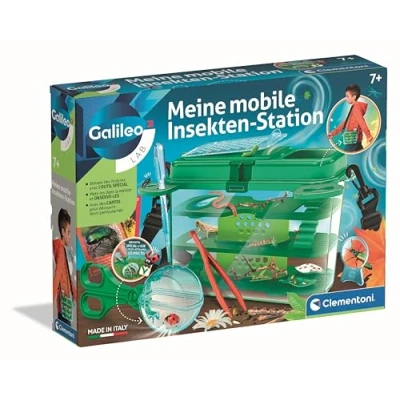 Abbildung von Clementoni Galileo Lab Insekten Forscher Set Tragbare Insektenstation mit Faunabox, Lupe &amp; Zubehör beobachten, pflegen schützen Experimentierset von 59440