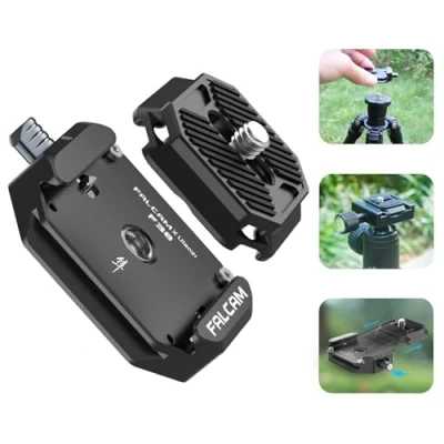 Abbildung von ULANZI F38 Kamera Schnellwechselplatte, Quick Release Platte mit 1/4&quot; auf 3/8&quot; Schraubgewinde, Arca Swiss passend für Sony/Canon/DJI/Stativ/DSLR