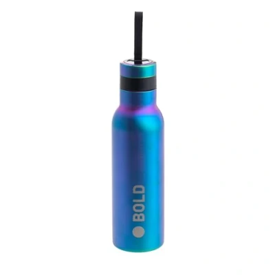 Abbildung von LÄSSIG Bold Kinder Trinkflasche 500 ml Edelstahl BPA frei doppelwandig/Double Walled Bottle Stainless Steel Blau Violett