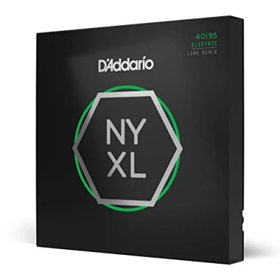 Abbildung von D&#039;Addario E Bass Gitarrensaiten Saiten Bassgitarre Strings Guitar NYXL4095 Nickel Wound Gitarre (Super Light, 40 95, Long Scale)