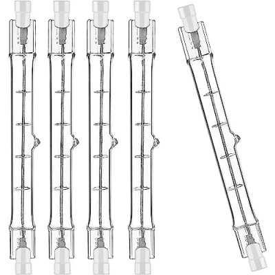 Abbildung von Osram 5er Pack Haloline 64696 Halogenstablampe 120 Watt 230 Volt R7s 118mm Länge früher 150 2300 Lumen 2950 Kelvin warmweiß, AC35303