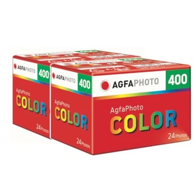 Abbildung von AgfaPhoto Color 400 24 Kleinbildfilm 2er Pack mit Aufbewarungstasche