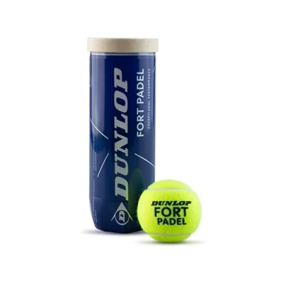 Abbildung von Dunlop Fort Padel FIP zugelassene Bälle für Turnierspiele (1x3er Dose, Gelb